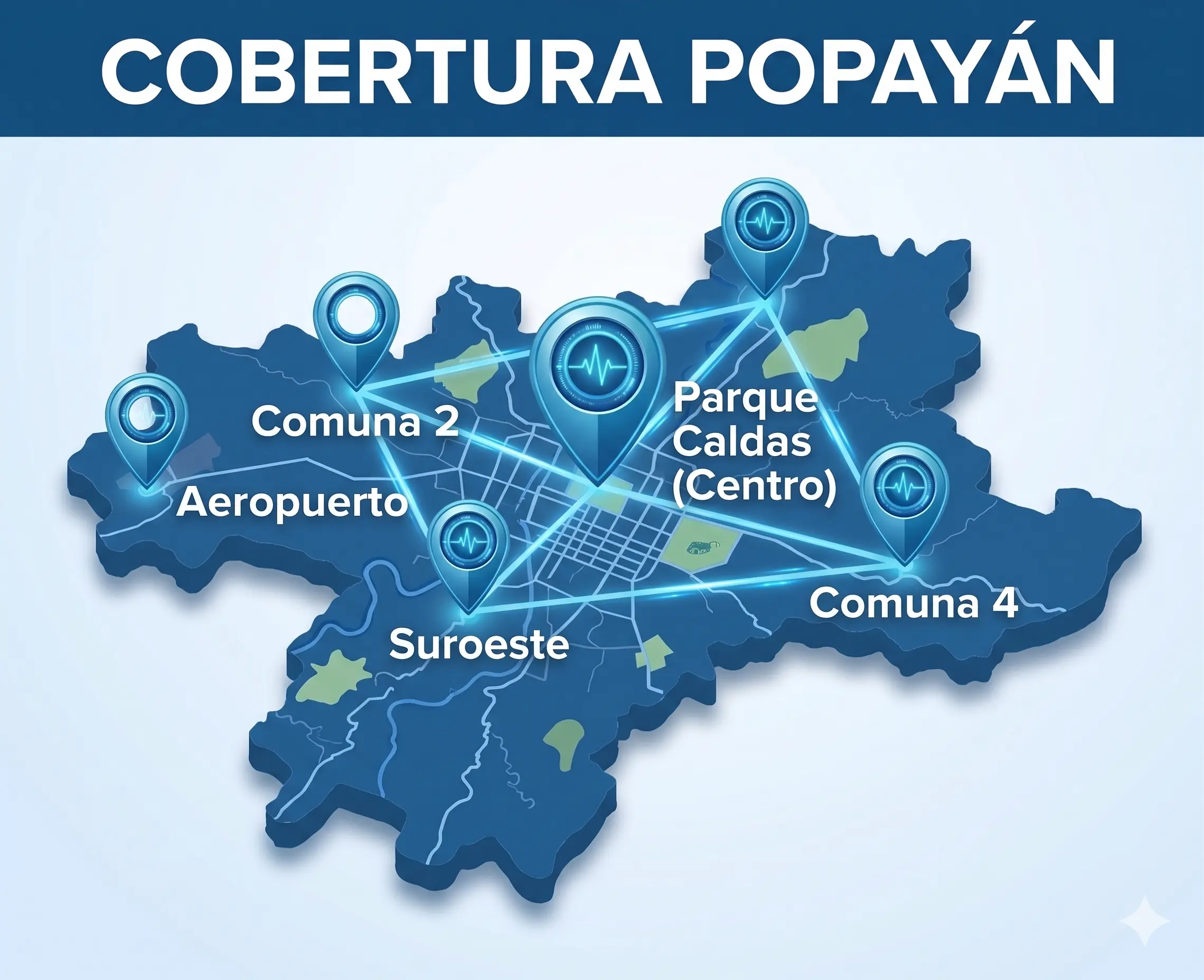 Mapa de Cobertura en Popayán